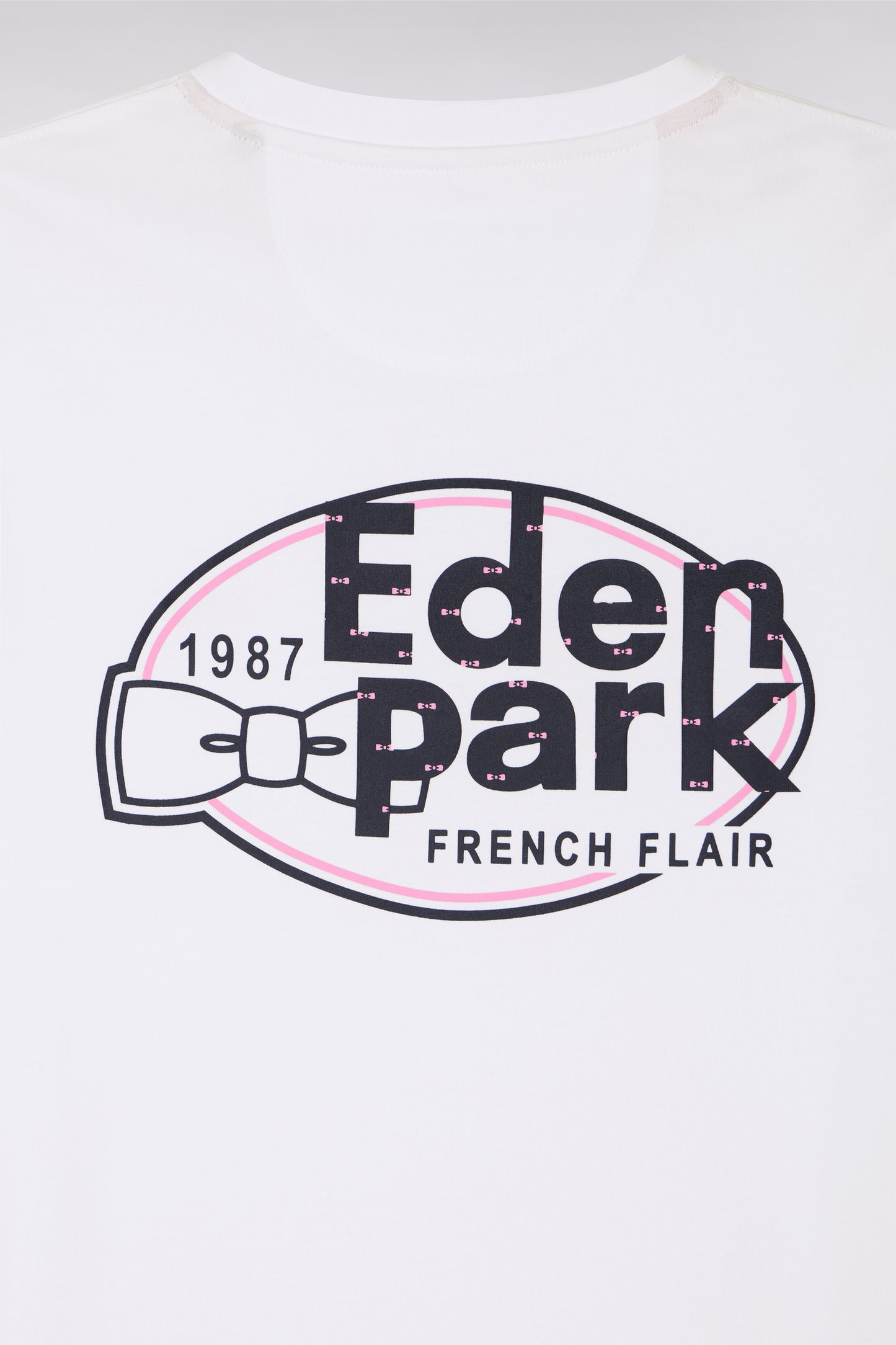 White short-sleeved regular-fit screen-printed T-shirt