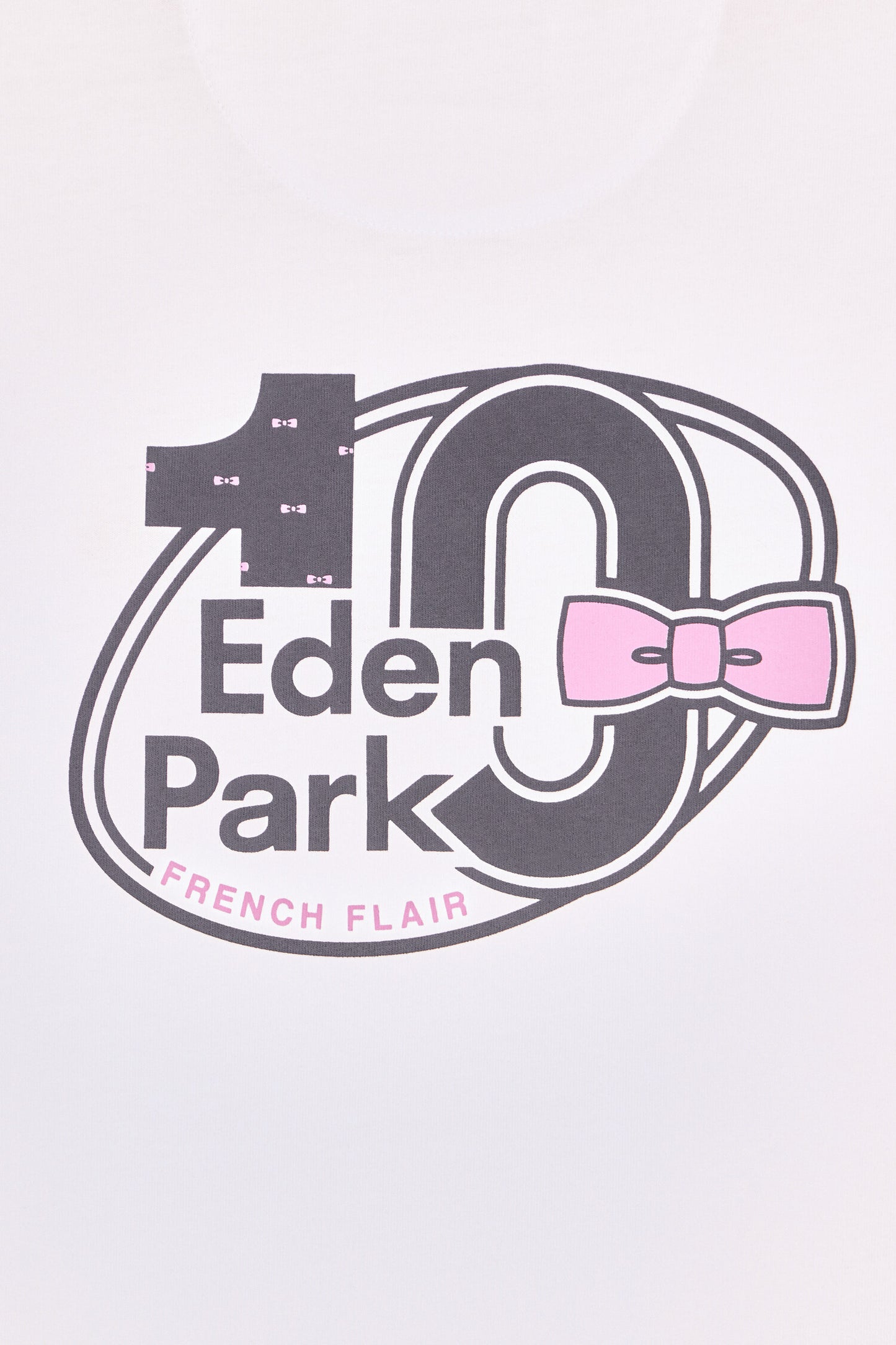 T-shirt à manches courtes blanc sérigraphié coupe regular