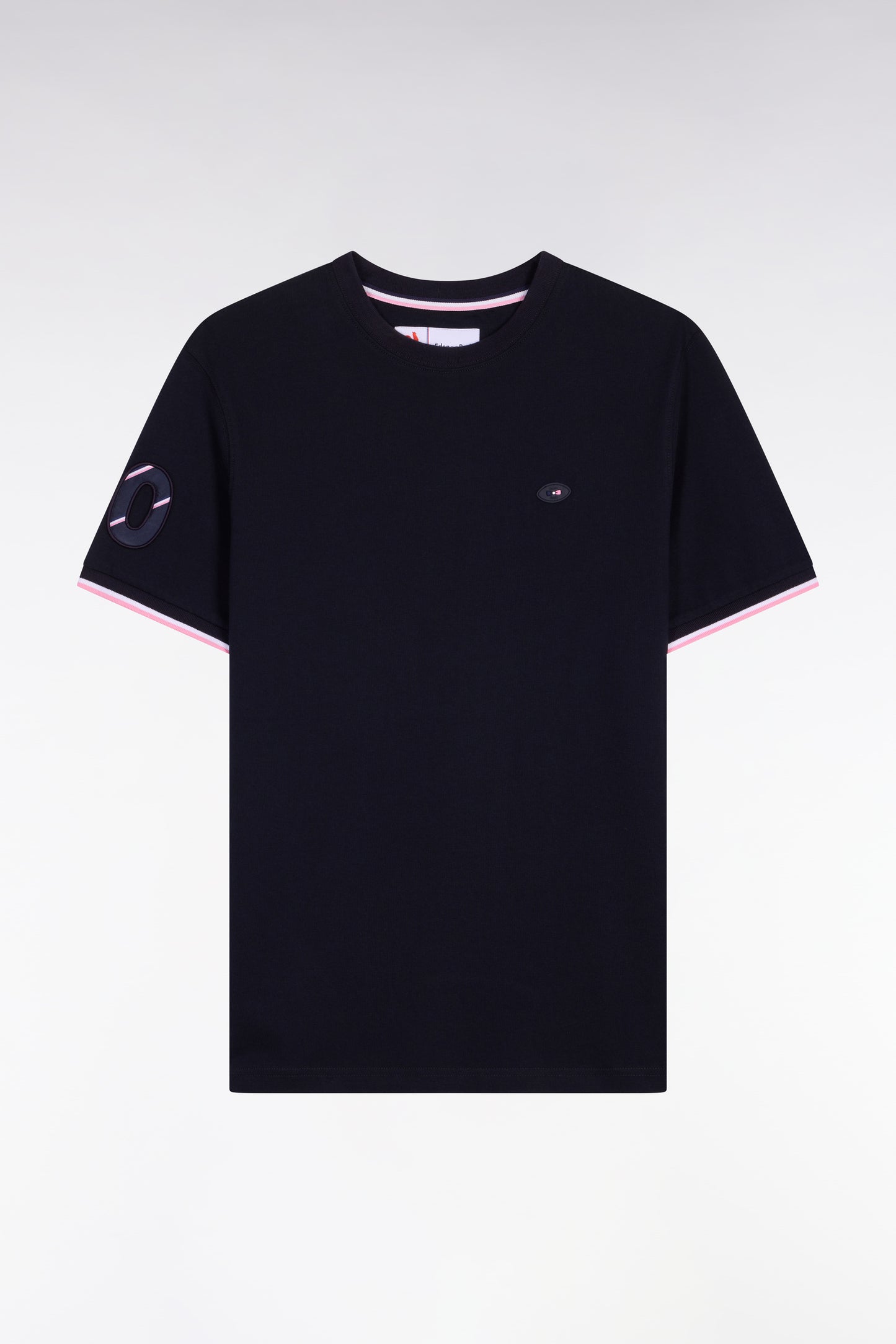 T-shirt XV de France à manches courtes en coton marine coupe regular