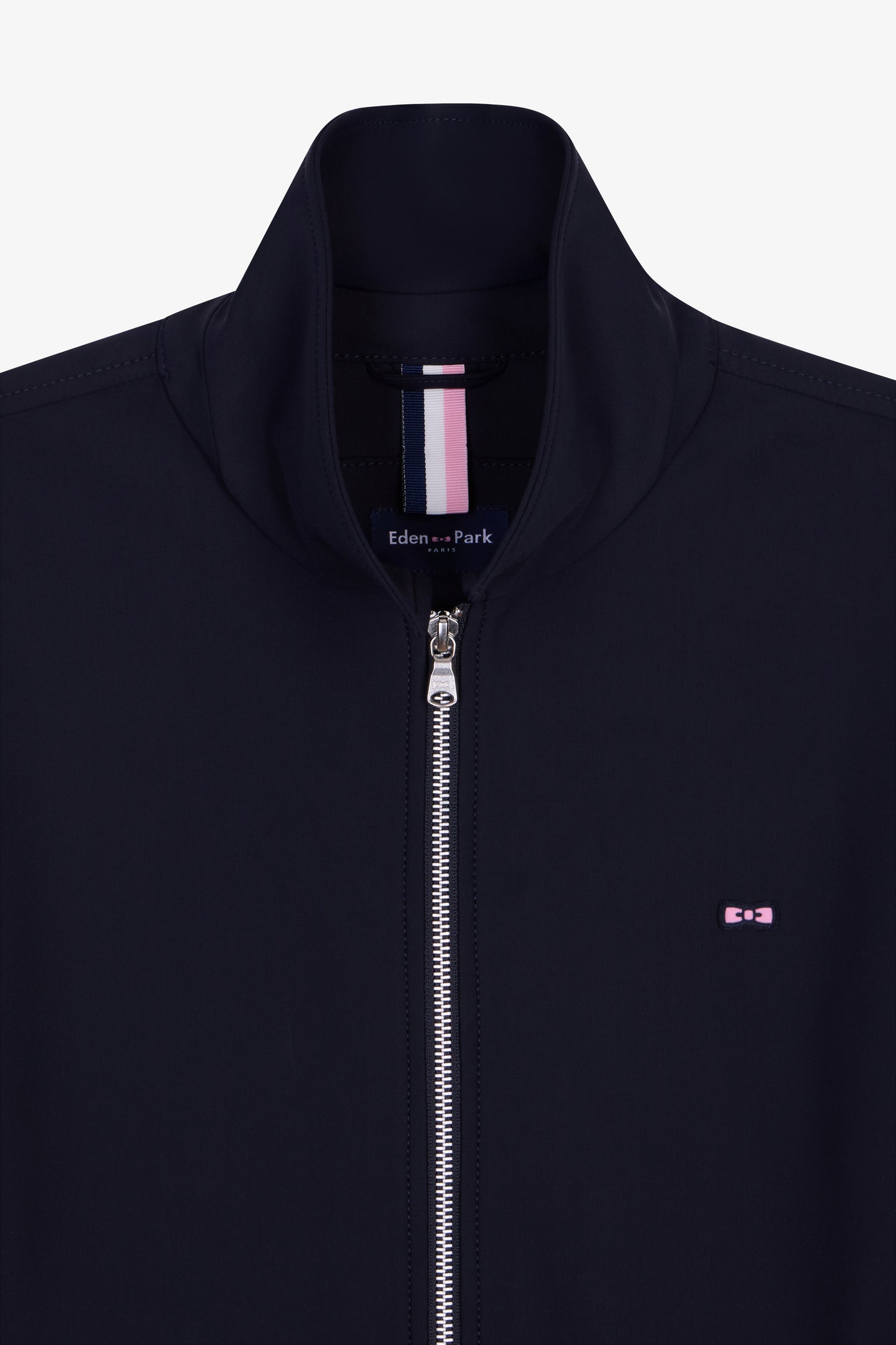 Blouson en nylon technique double face marine