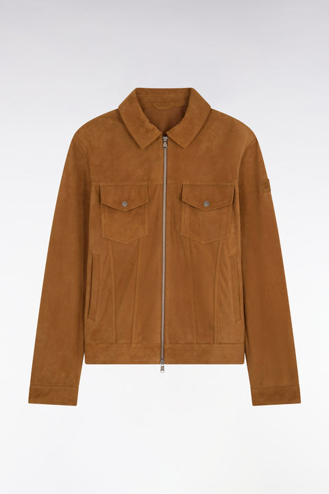 Blouson en daim velours marron - Image 2