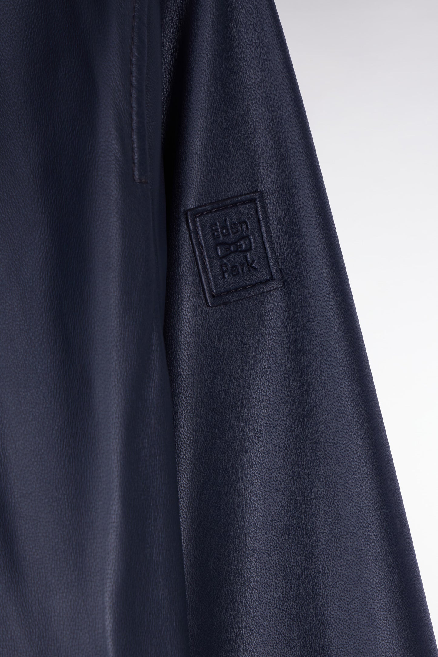 Blouson bombers en cuir marine