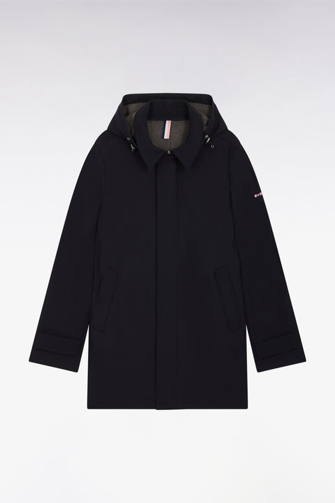 Imperméable en nylon technique double face marine - Image 1