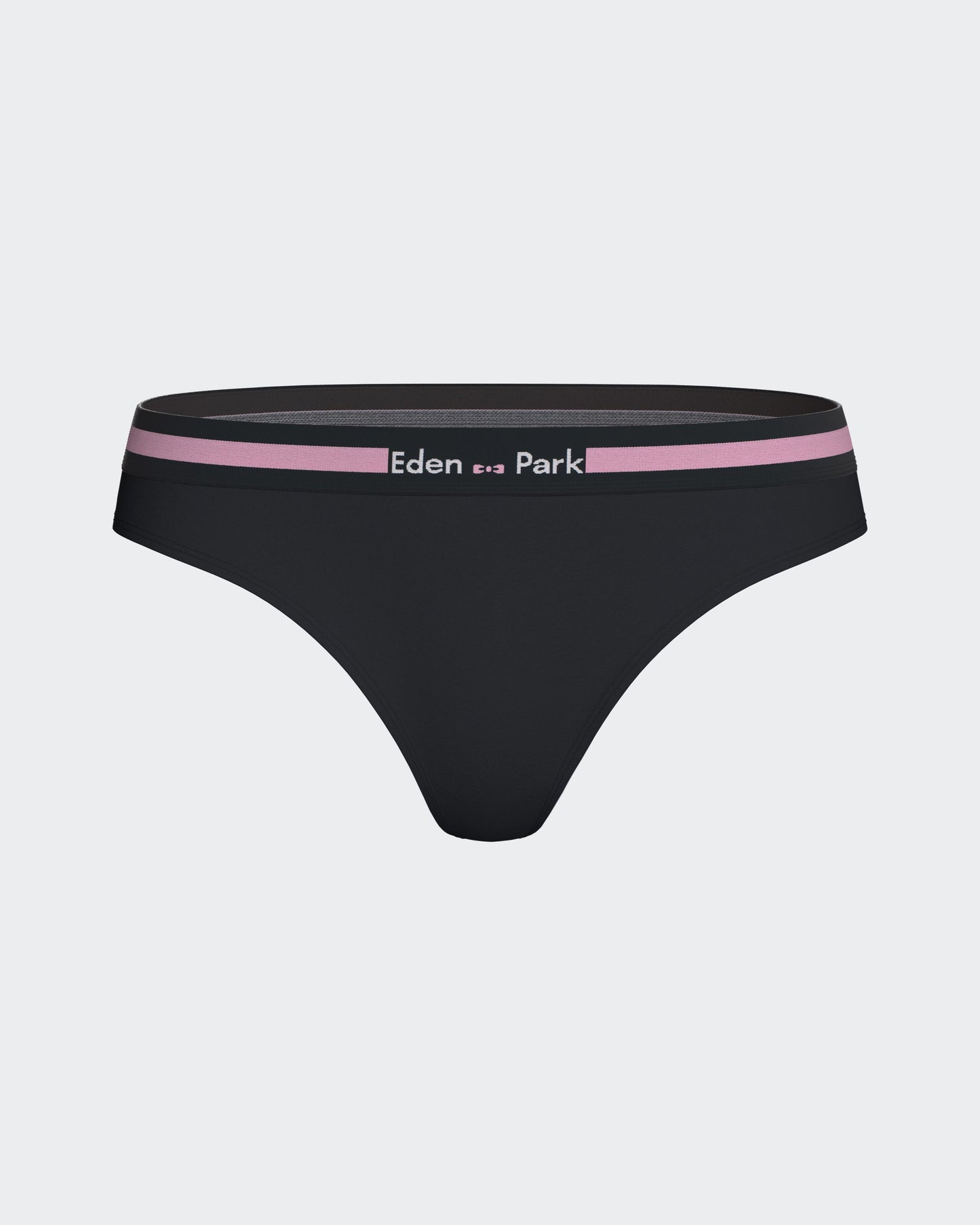 Culotte tanga en coton stretch marine
