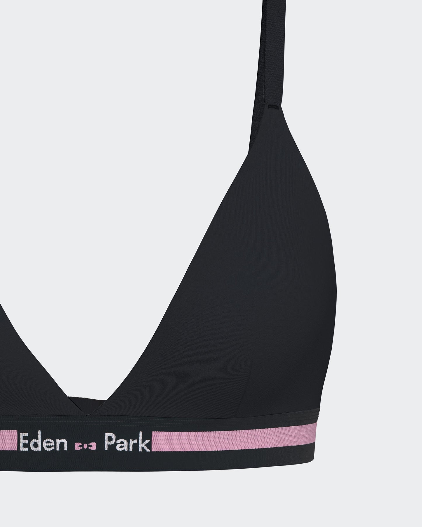 Soutien-gorge en coton stretch marine élastique siglé