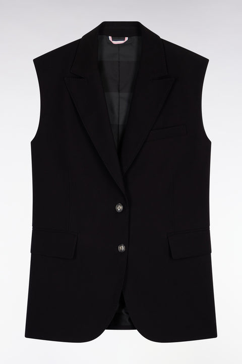 Veste blazer sans manches coupe oversized - Image 2