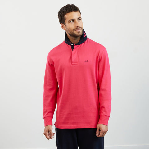 Pink long-sleeved rugby shirt - Image 3
