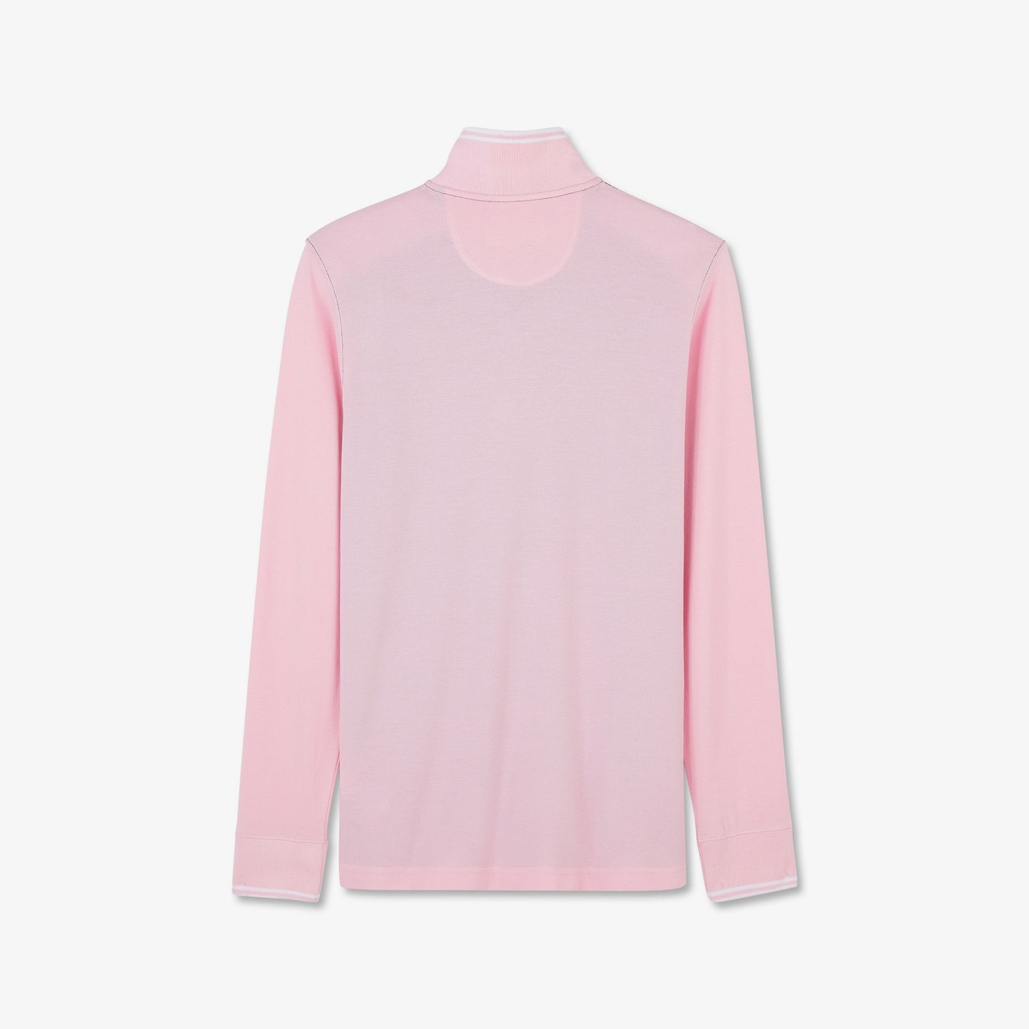 Long-sleeved colourblock polo shirt