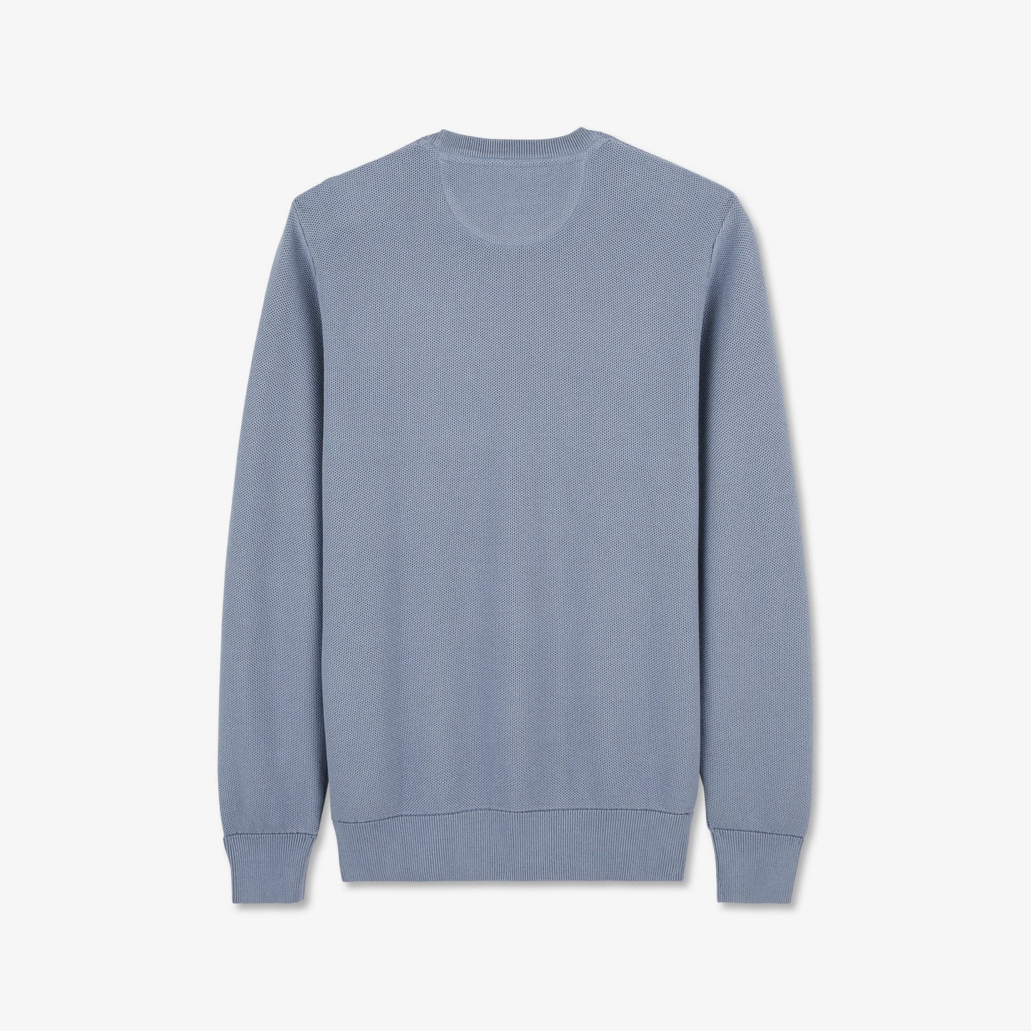 Grey jumper in decorative cable knit