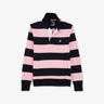 Pink circle polo-neck jumper