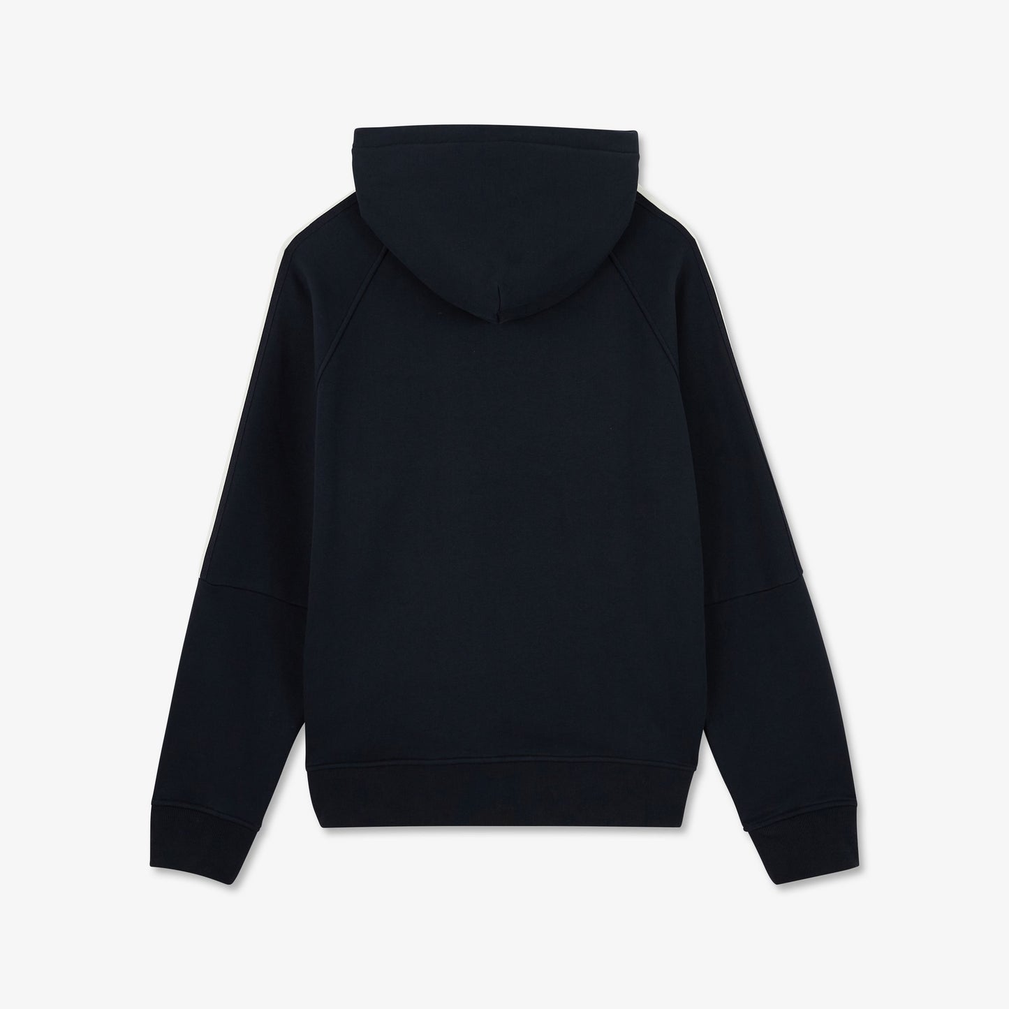 Dark blue hooded sweatshirt with flocked Eden Park details