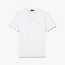 White T-shirt with embroidered bow tie on the back