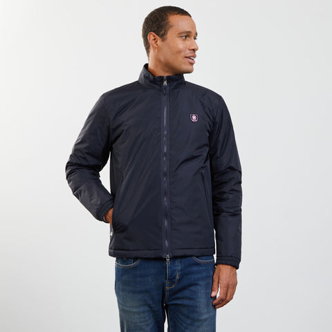 Dark blue quilted jacket - Image 1