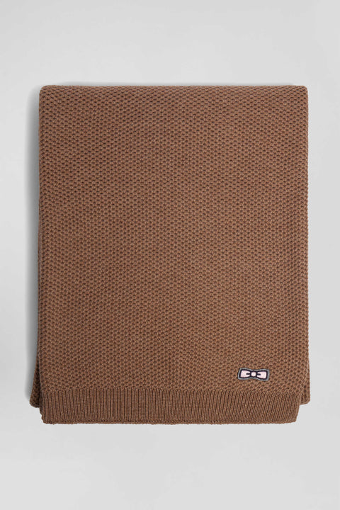 Plain hazelnut cotton scarf - Image 3