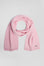 Echarpe unie en coton rose