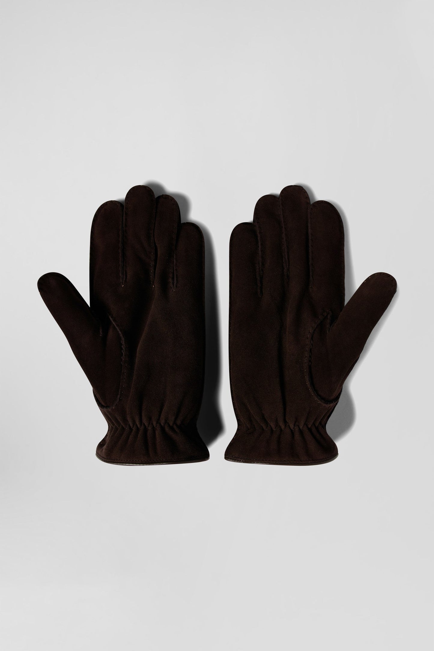 Paire de gants en cuir marron - Image 3