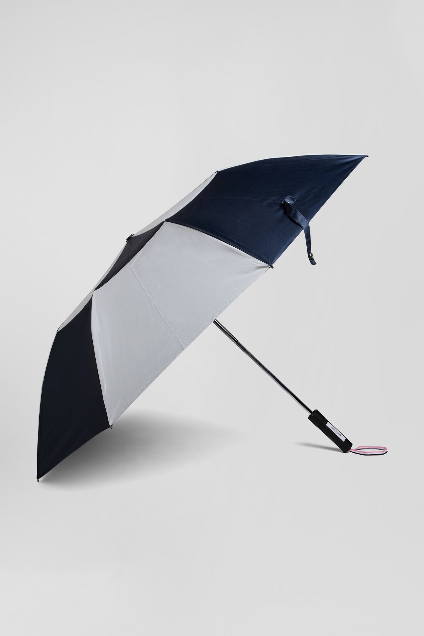 Parapluie cerclé bleu marine - Image 1