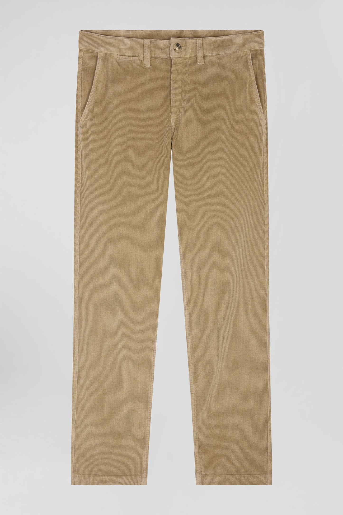 Pantalon chino en coton velours stretch chanvre coupe Regular - Image 2