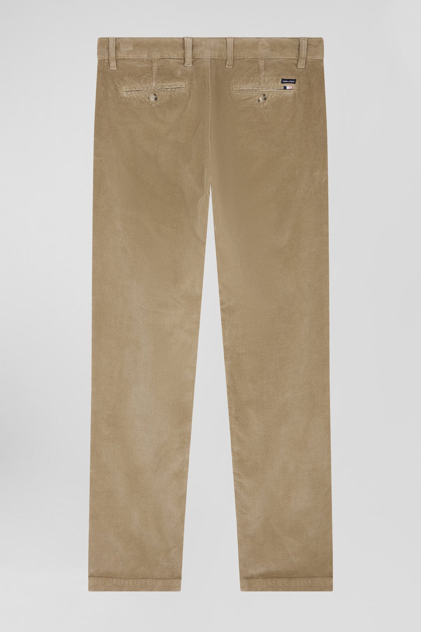 Pantalon chino en coton velours stretch chanvre coupe Regular - Image 4