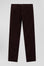 Pantalon chino en coton velours stretch bordeaux coupe Regular