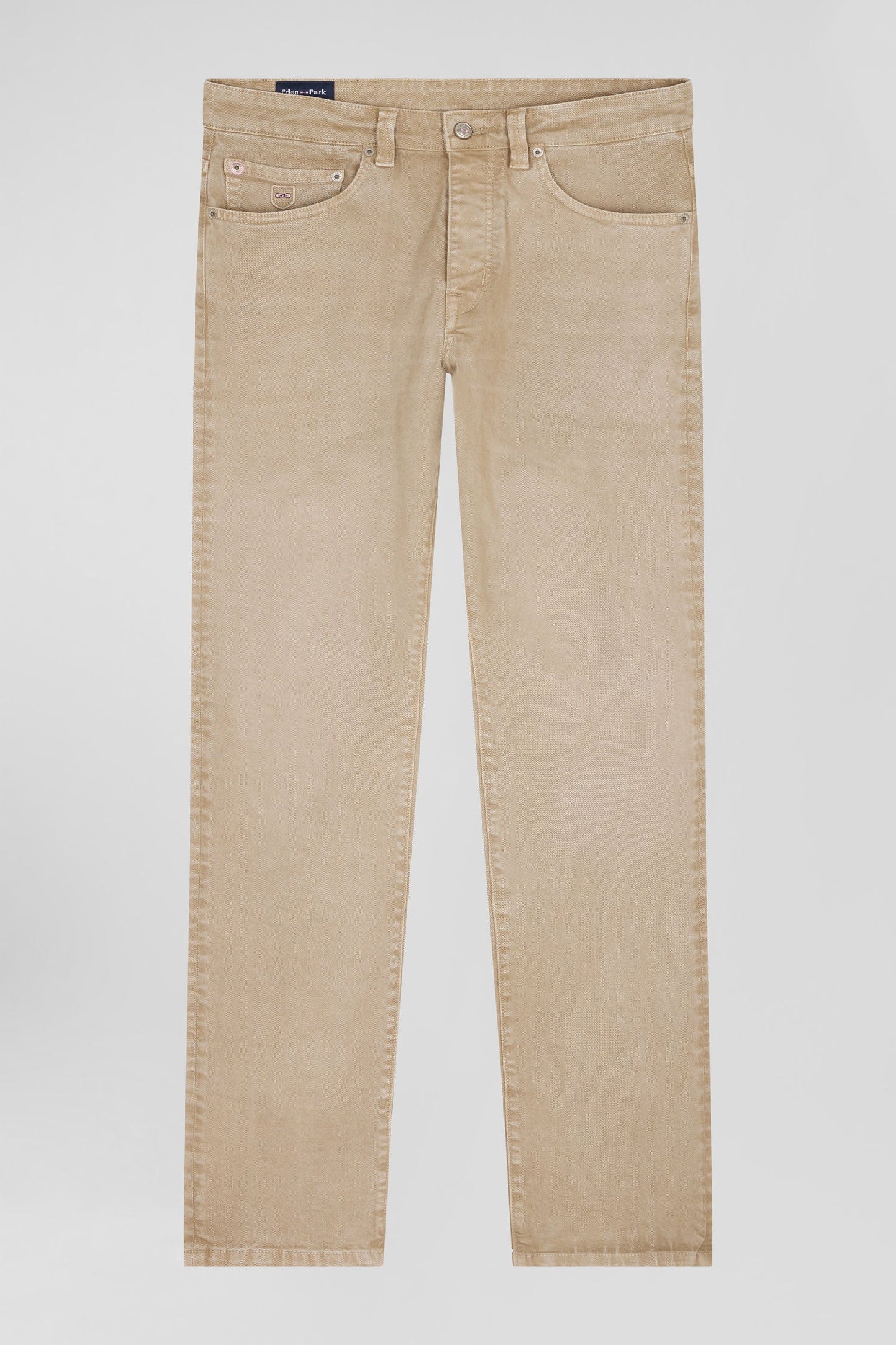 Pantalon 5 poches en coton stretch chanvre coupe Regular - Image 2