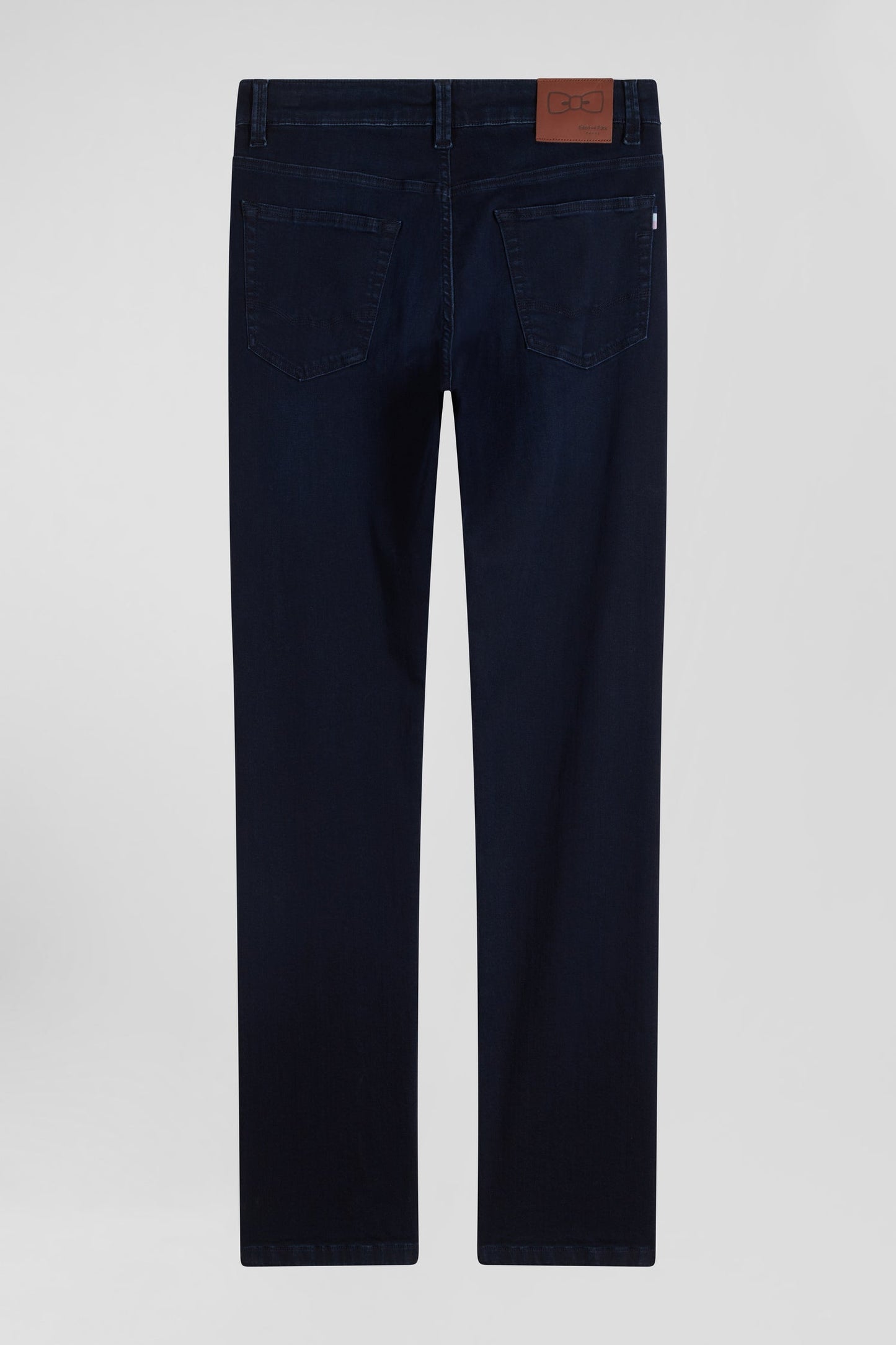 Jean en coton denim stretch bleu marine coupe Slim - Image 4