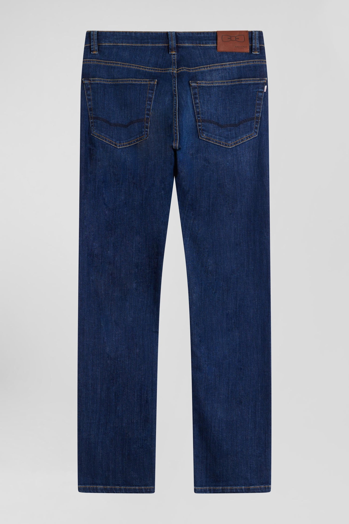 Jean en coton denim stretch brut coupe Regular délavage stone wash - Image 4