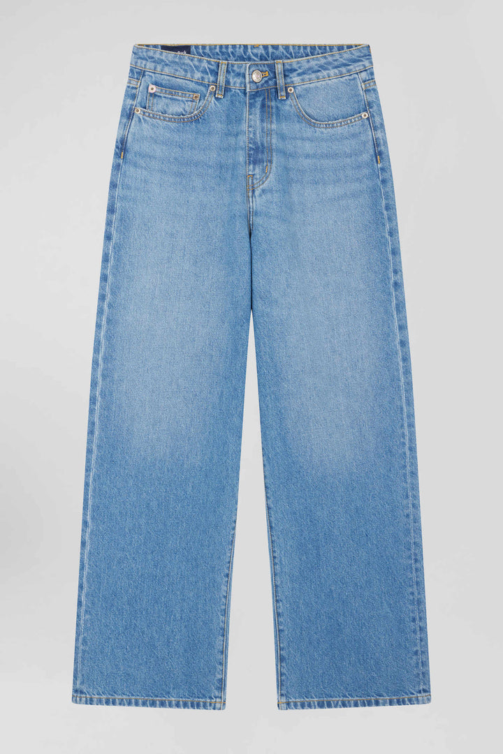 Relaxed blue cotton jeans