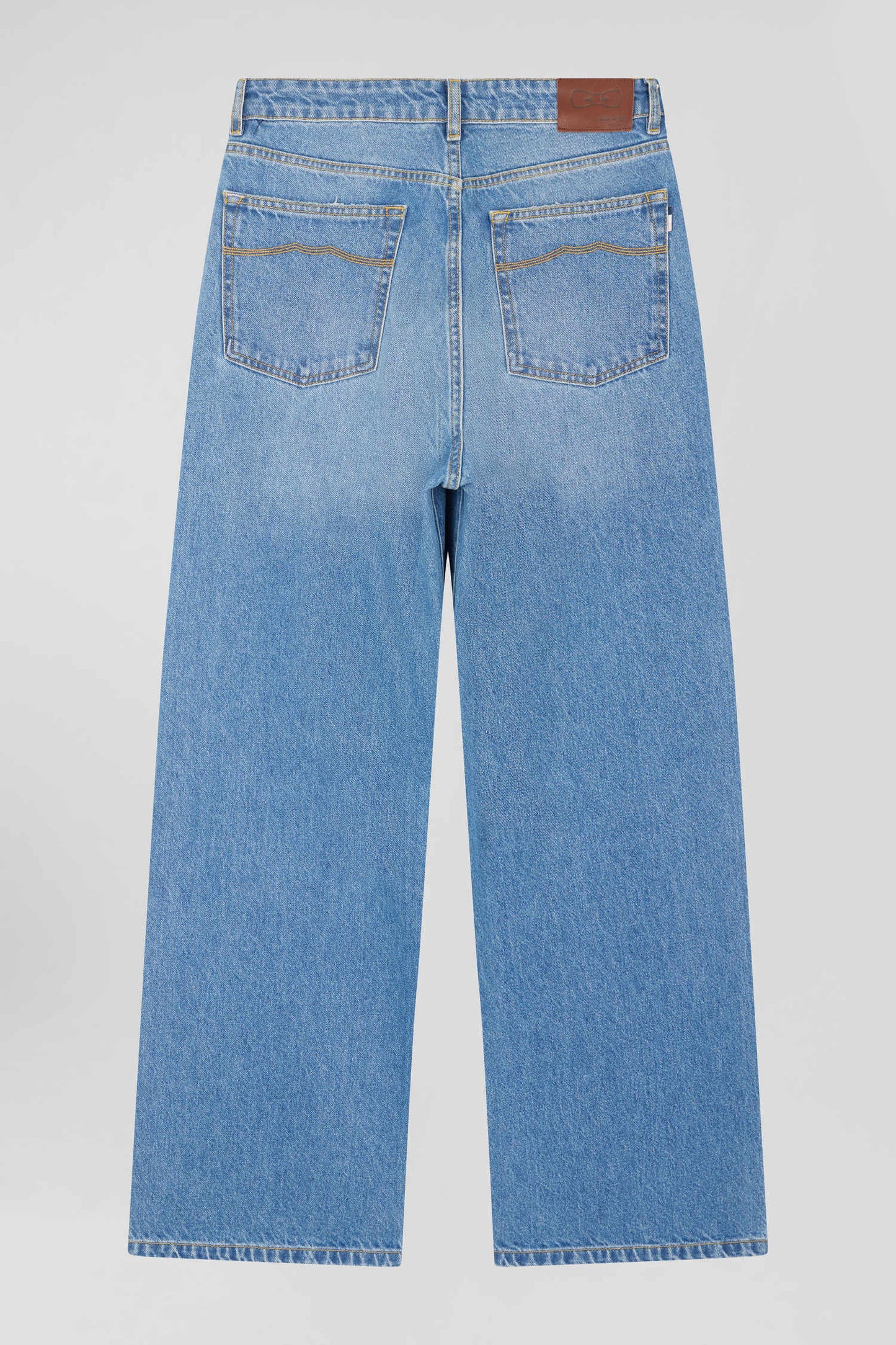 Relaxed blue cotton jeans