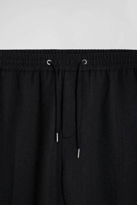 Modern anthracite grey elastic waist trousers - Image 3