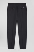 Modern anthracite grey elastic waist trousers