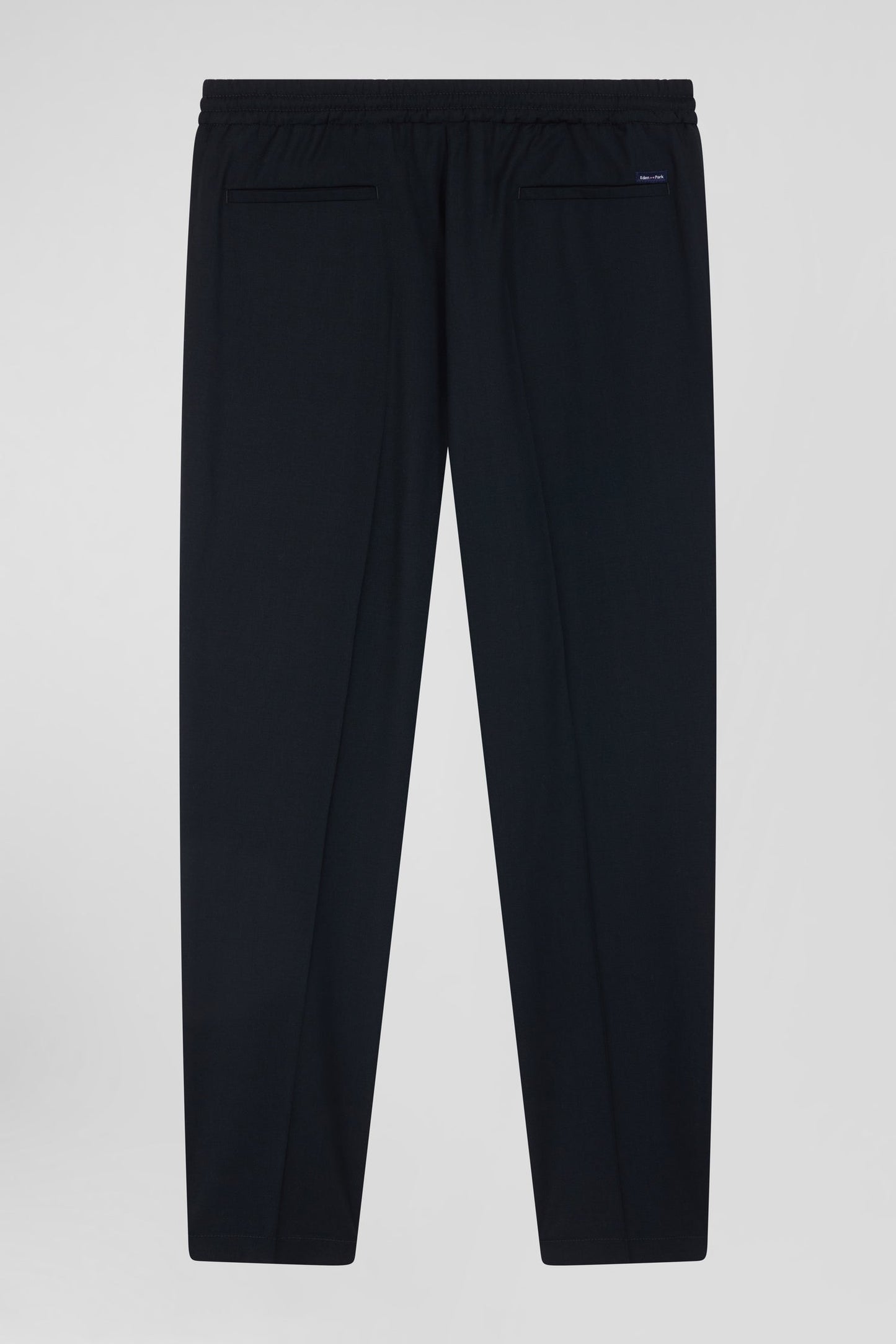 Pantalon en laine stretch kaki taille élastique coupe Modern - Image 4