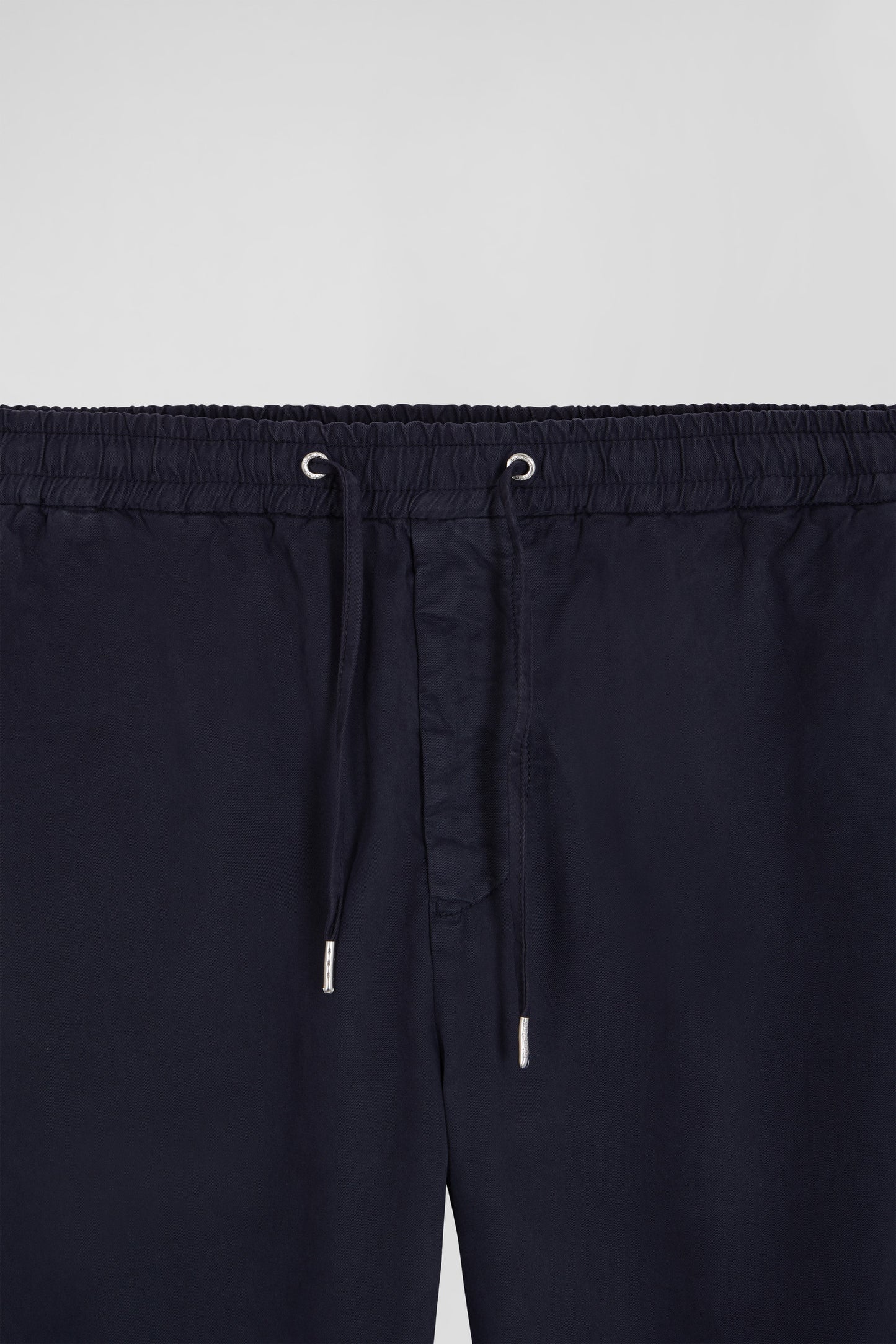 Pantalon taille élastique en coton stretch bleu marine coupe Modern - Image 3