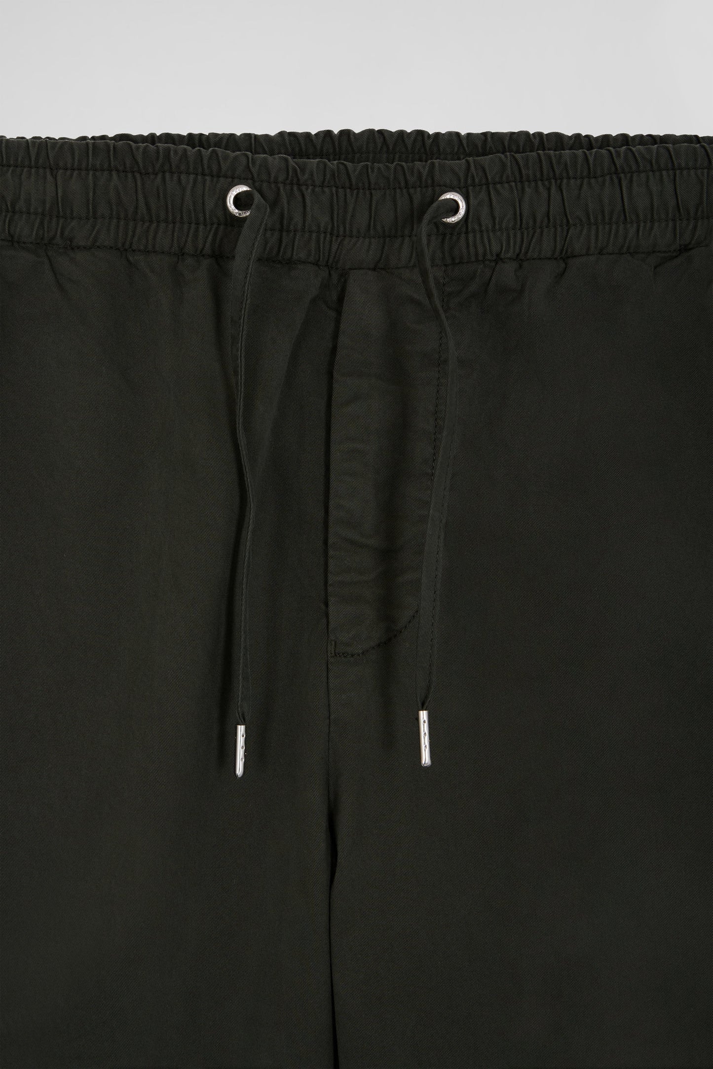 Pantalon taille élastique en coton stretch noir coupe Modern - Image 3