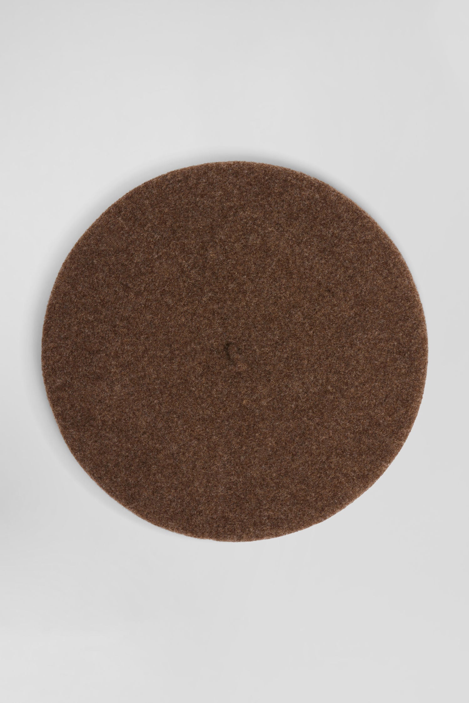 Brown wool beret