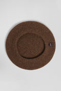 Brown wool beret