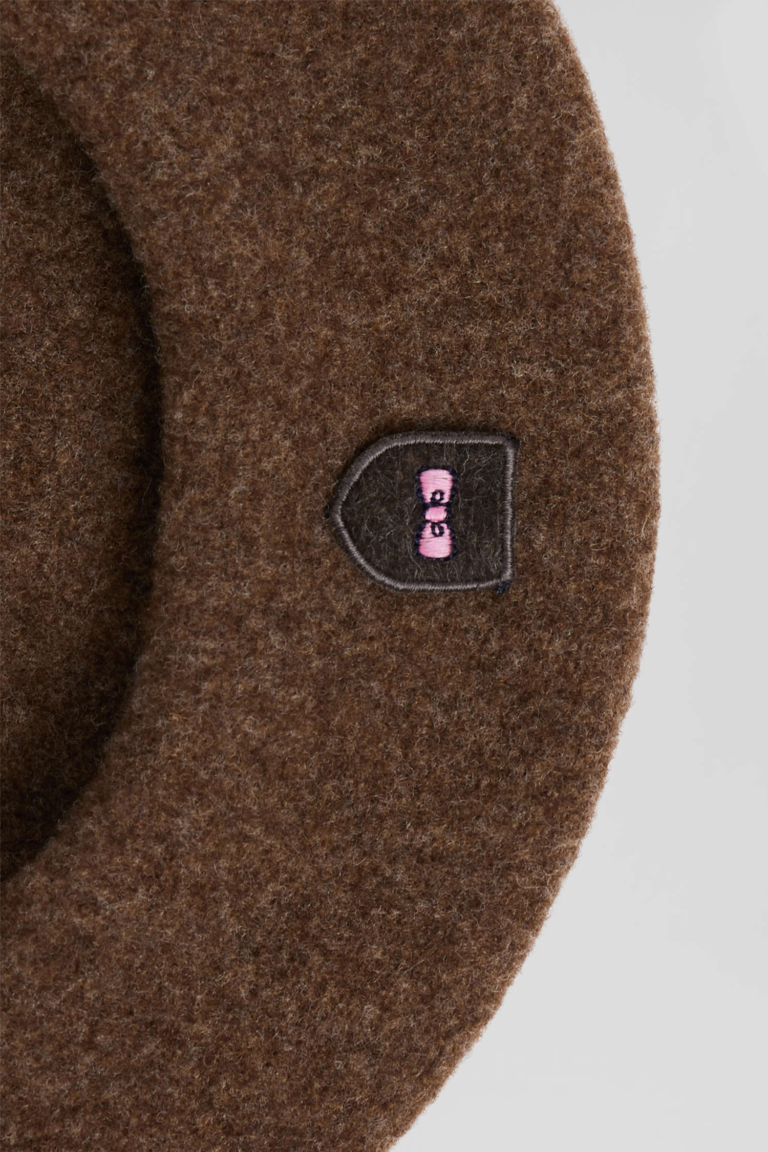 Brown wool beret