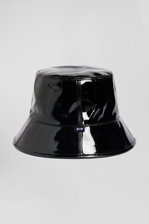 Black vinyl bucket hat - Image 1