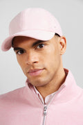 Pink stretch cotton cap