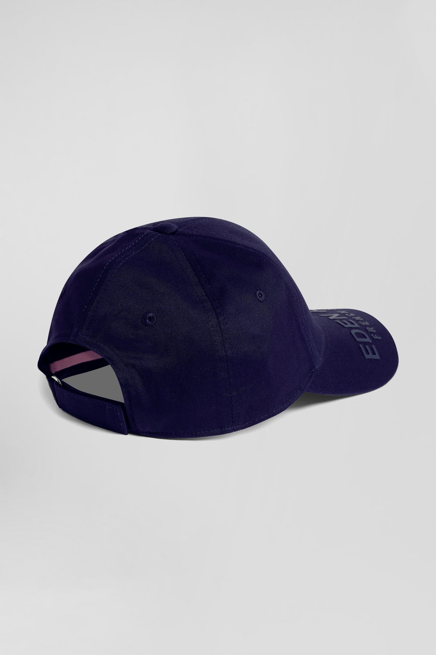 Casquette en coton bleu marine visière siglée - Image 3