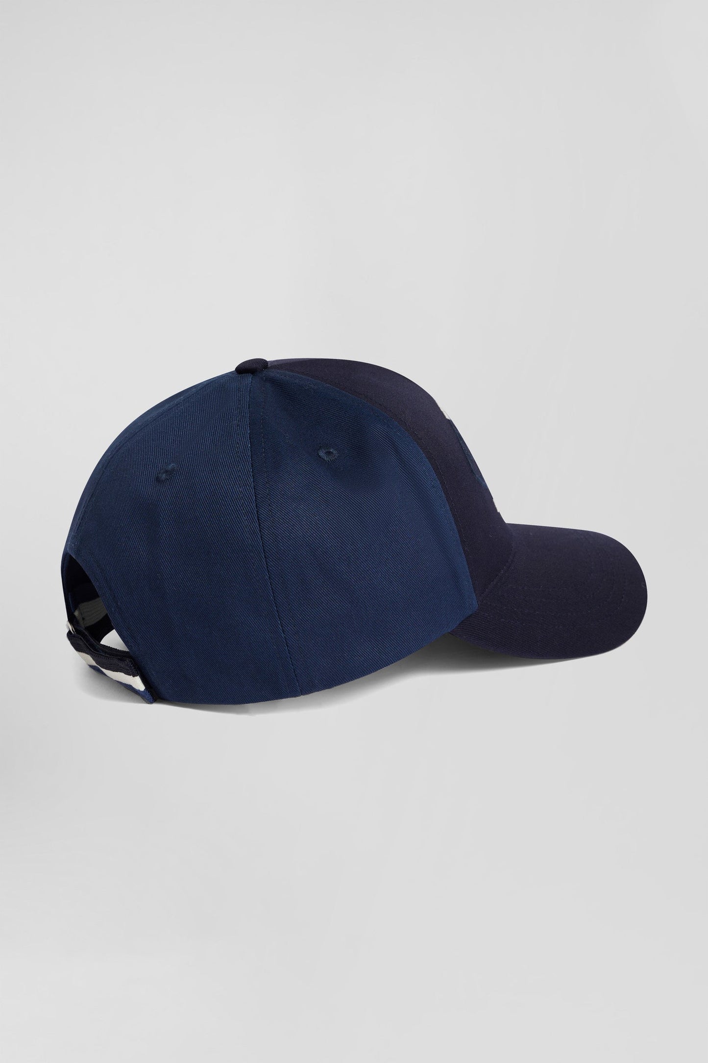 Casquette bicolore en coton bleu foncé - Image 3