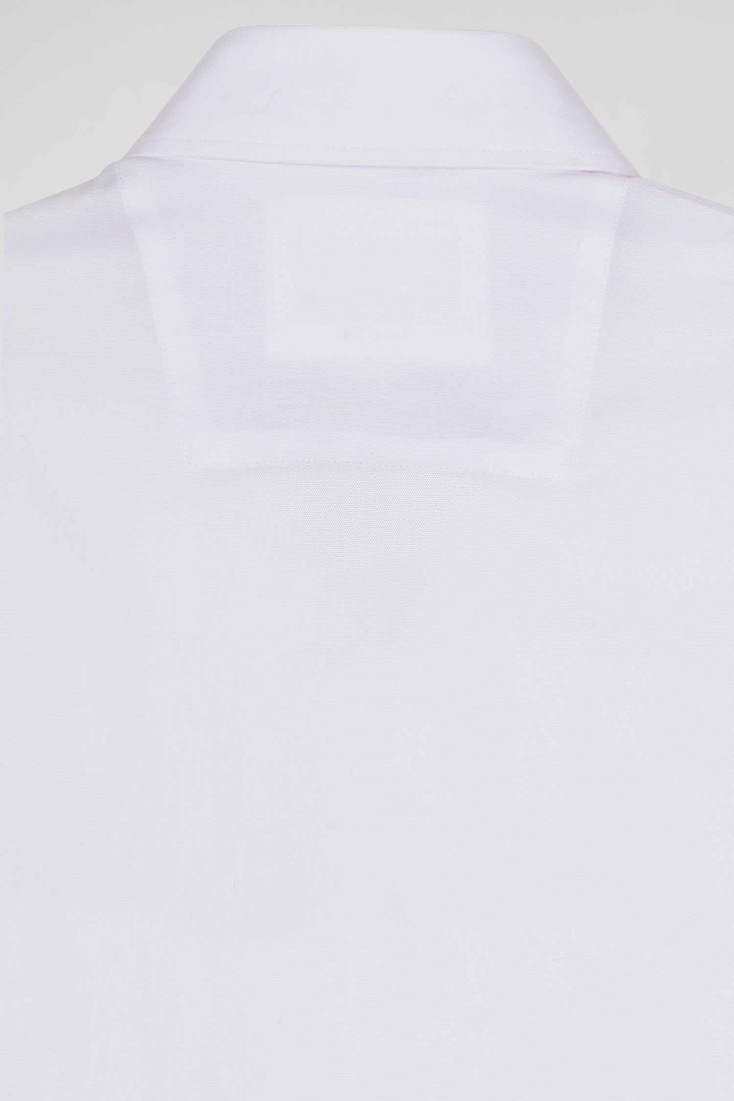 Chemise manches courtes en coton blanc coupe Regular