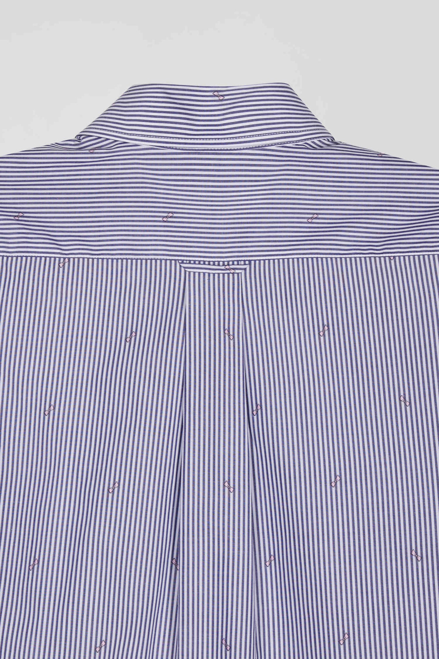 Chemise en coton bleu marine coupe Regular - Image 10