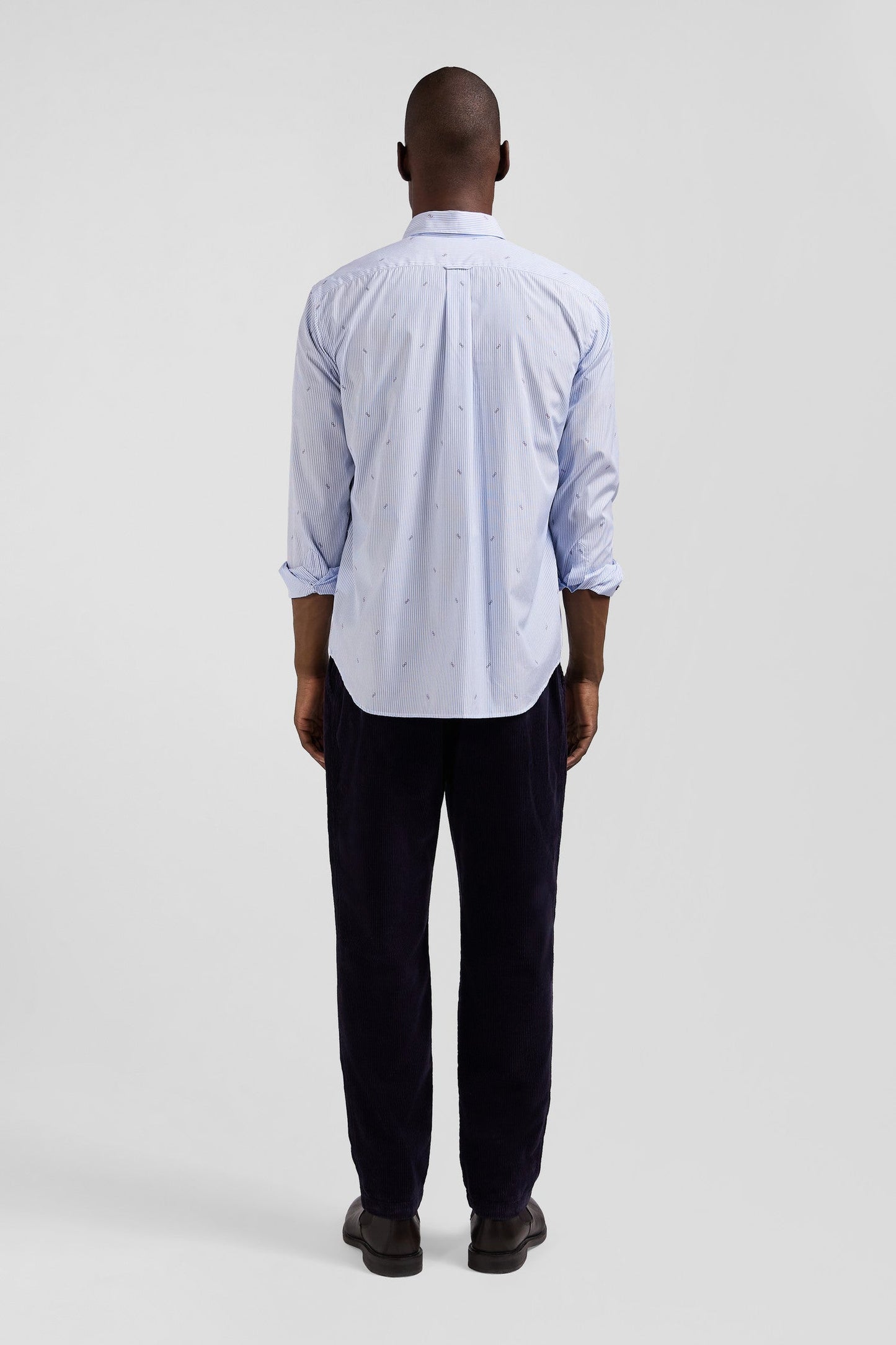 Chemise en coton ciel coupe Regular - Image 7