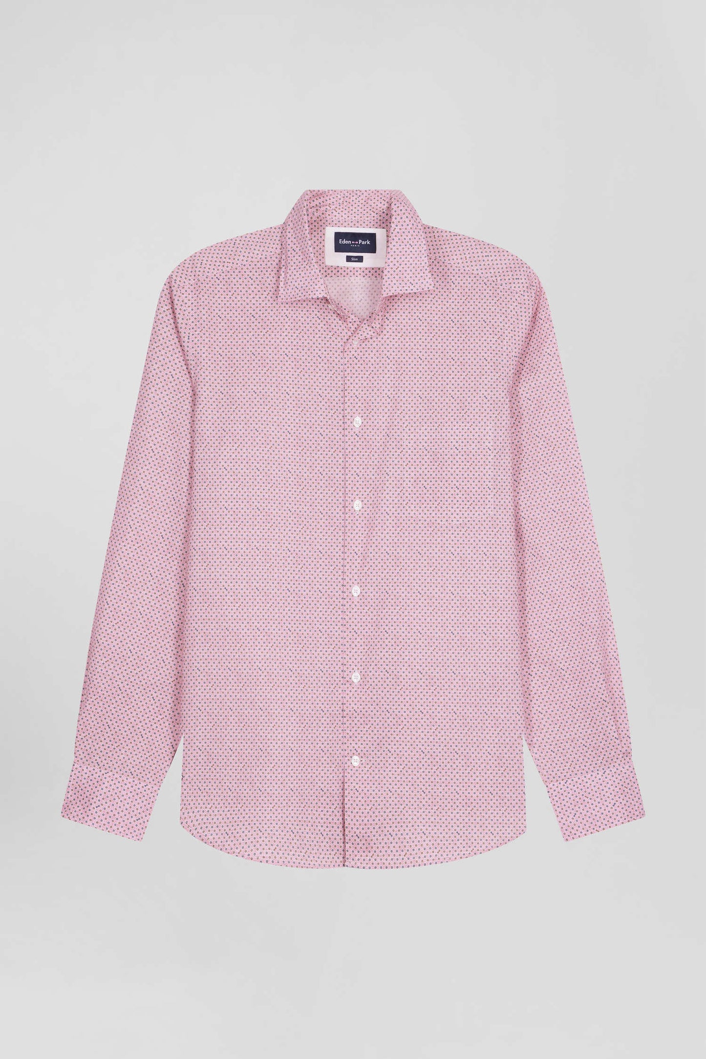 Slim pink cotton shirt