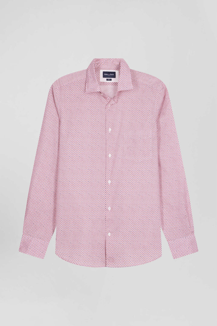 Chemise en coton rose coupe Slim alt view