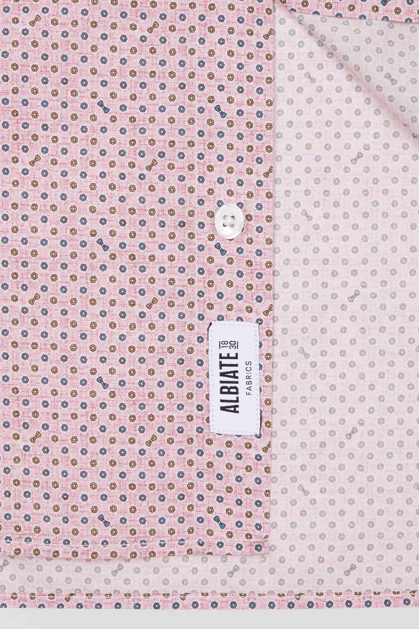 Slim pink cotton shirt