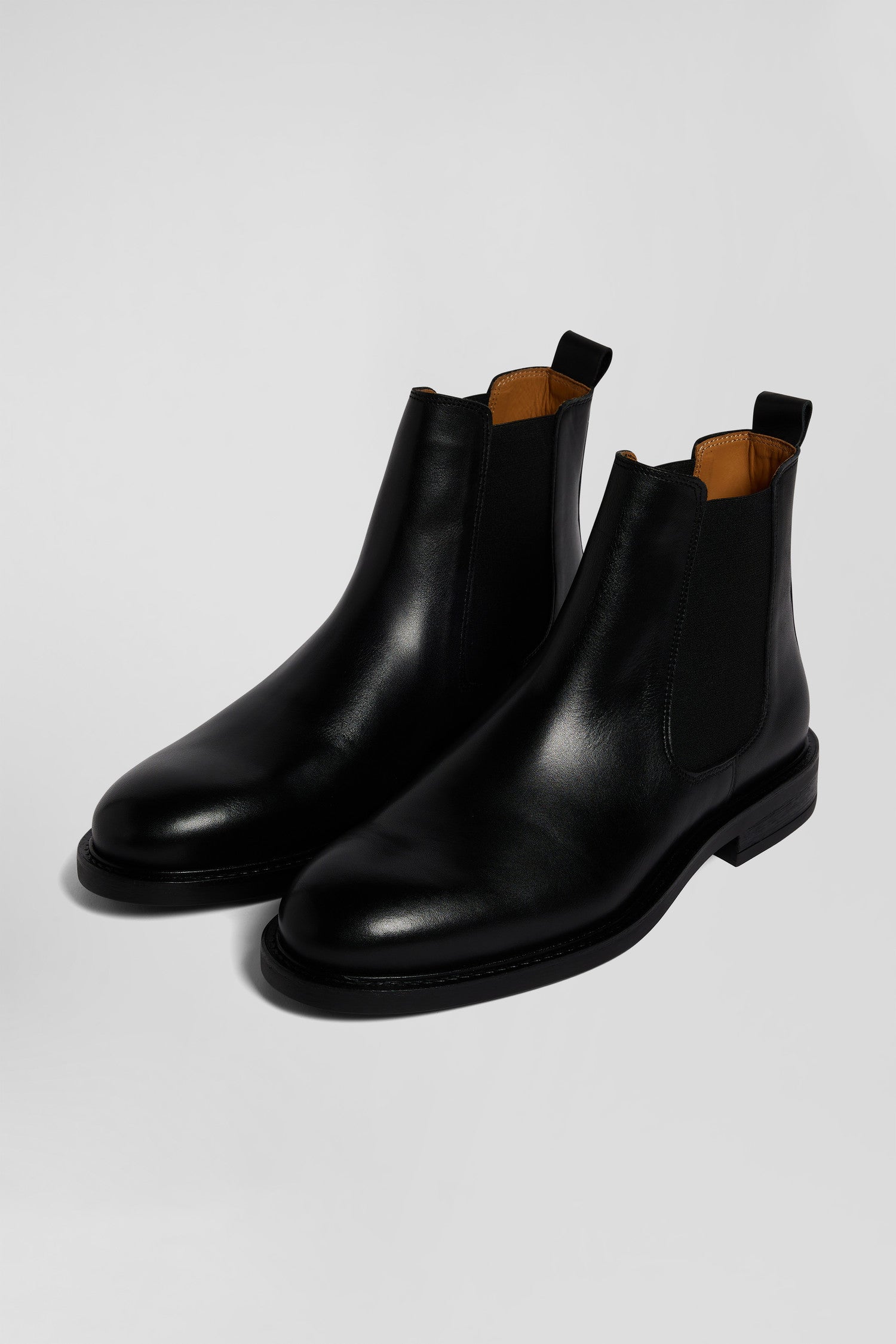 Chelsea boots en cuir noir