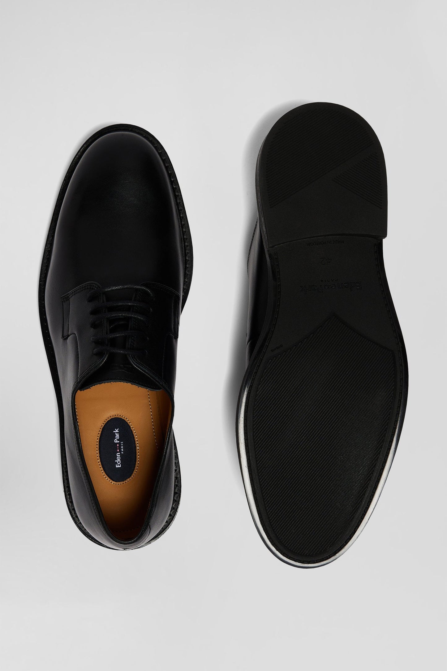 Derbies lacés en cuir noir - Image 4