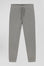 Pantalon jogging en molleton gratté gris coupe Regular